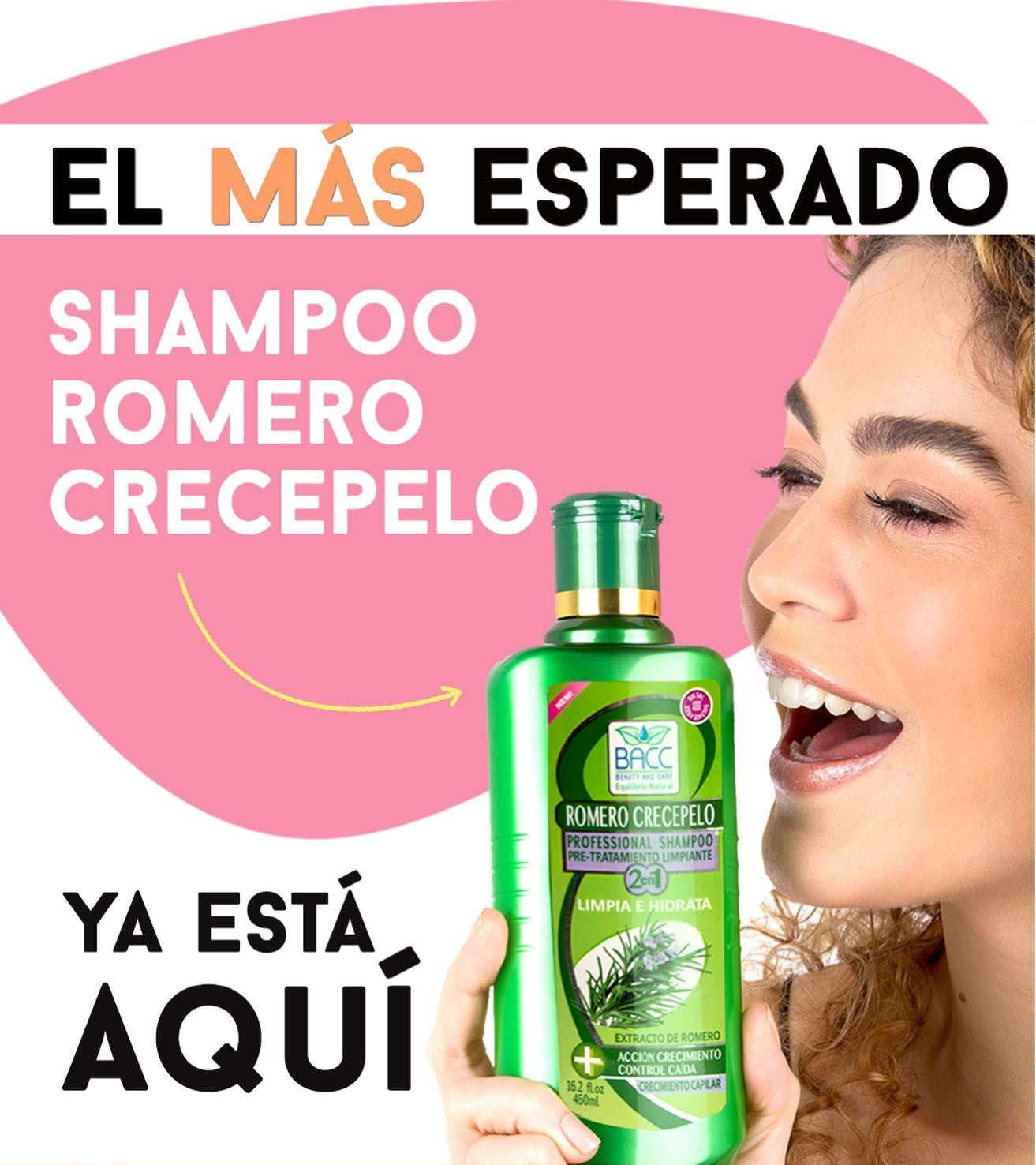 Shampoo Crece Cabello de Romero sin Sal